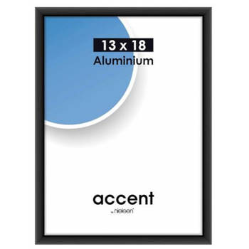 Nielsen fotolijst Accent 13 x 18 cm aluminium zwart