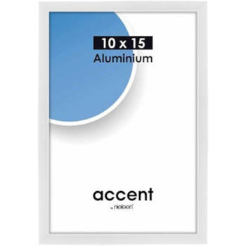 Nielsen fotolijst Accent 10 x 15 aluminium wit