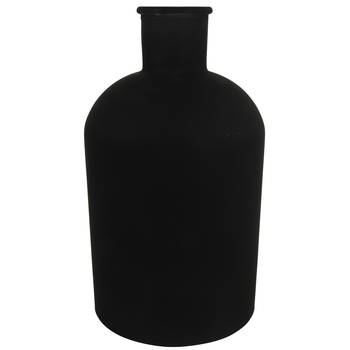 Countryfield vaas - mat zwart - glasA - apotheker fles - D17 x H31 cm - Vazen
