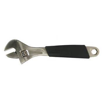 Perel Engelse sleutel 8" 20 cm carbon-staal zilver/zwart
