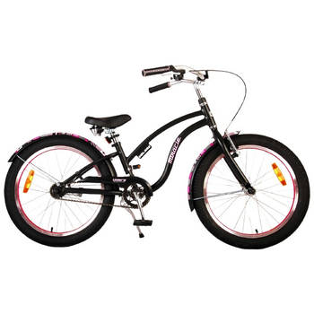 Volare Meisjesfiets Miracle Cruiser 20 Inch 26,7 cm Meisjes Terugtraprem Matzwart