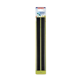 Leifheit Dry & Clean vervangingslippen raamzuigerset - rubber - 2 stuks - 28 cm