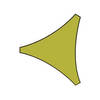Velleman Schaduwdoek driehoek 3,6x3,6x3,6m Lichtgroen metset