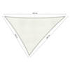 Shadow Comfort driehoek 3,5x4x4,5m Arctic White met Bevestigingsset