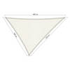 Shadow Comfort driehoek Arctic 3x3,5x4 m Arctic White met set