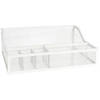 Make-up organizer/opberger 5-vaks 26 x 19 cm van glas - Make-up dozen