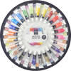 Artist & Co Acrylverf/hobbyverf set - 24x tubes van 12 ml - met rond schilderspalet - Hobbyverf