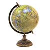 Clayre & Eef Gele Wereldbol/globe 22*22*37 cm 64921