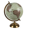 Clayre & Eef Groene Wereldbol/globe 22*22*33 cm 64903