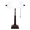 Clayre & Eef Witte Bureaulamp wit 26*16*40 cm E27/max 1*40W 5LL-5686