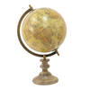 Clayre & Eef Beige Wereldbol/globe 22*22*37 cm 64931