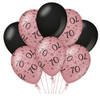 Paper Dreams ballonnen 70 jaar dames latex roze/zwart