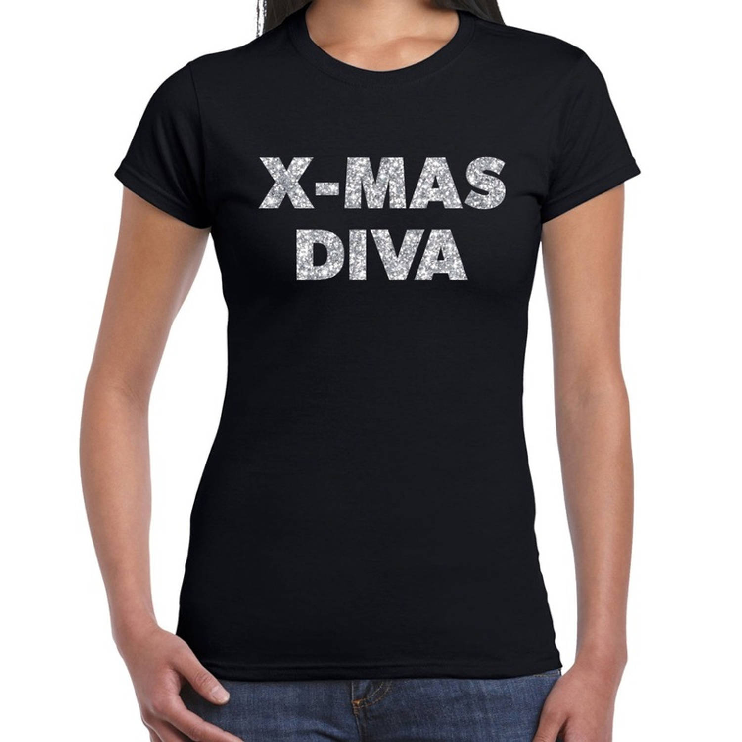 Kerst shirt dames outlet glitter