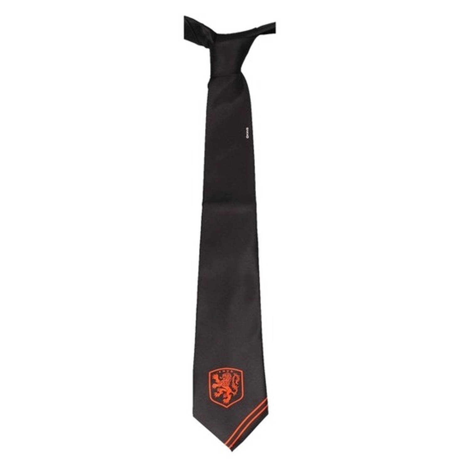 Zwarte KNVB stropdassen - Verkleedstropdassen