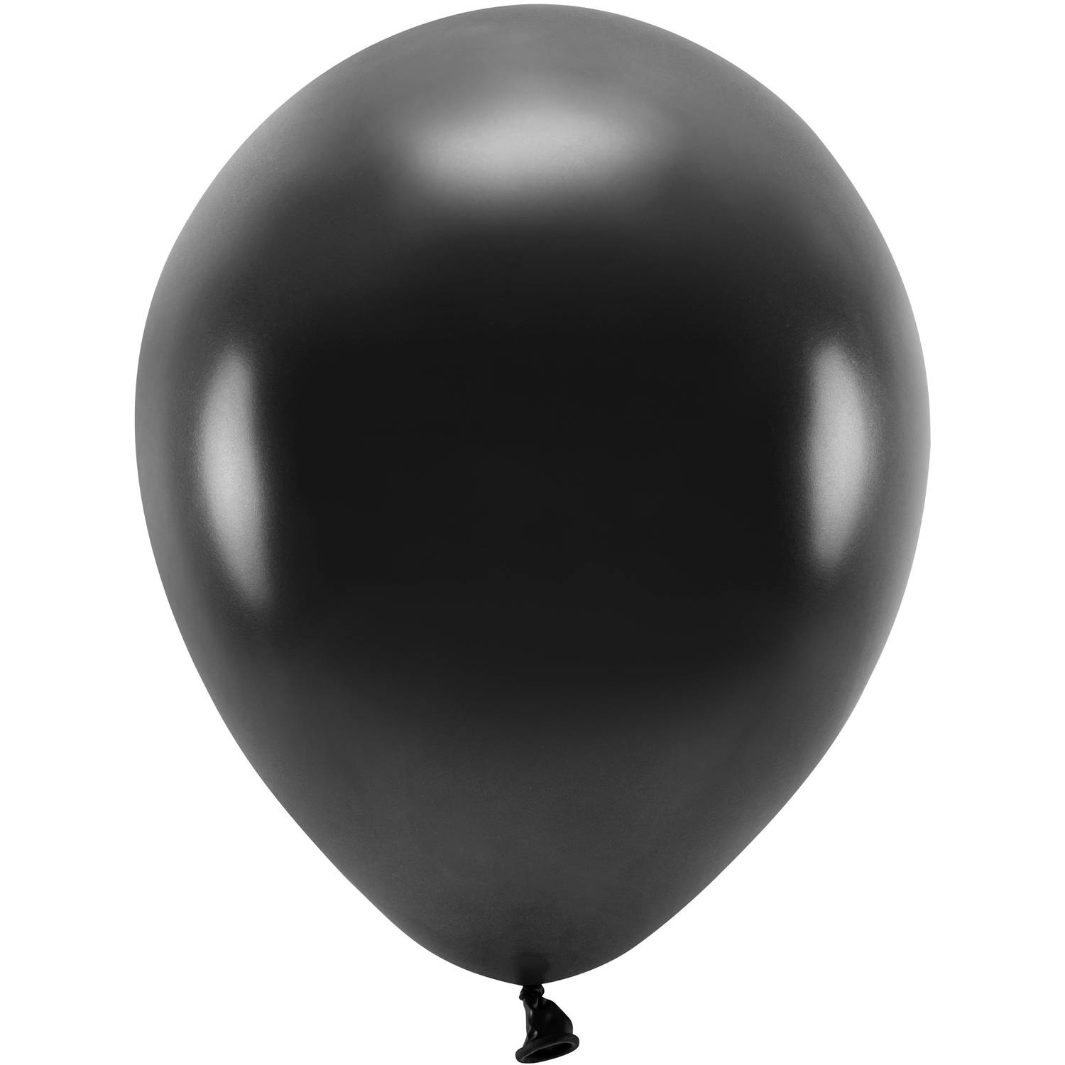 200x Milieuvriendelijke ballonnen zwart 26 cm voor lucht of helium - Ballonnen