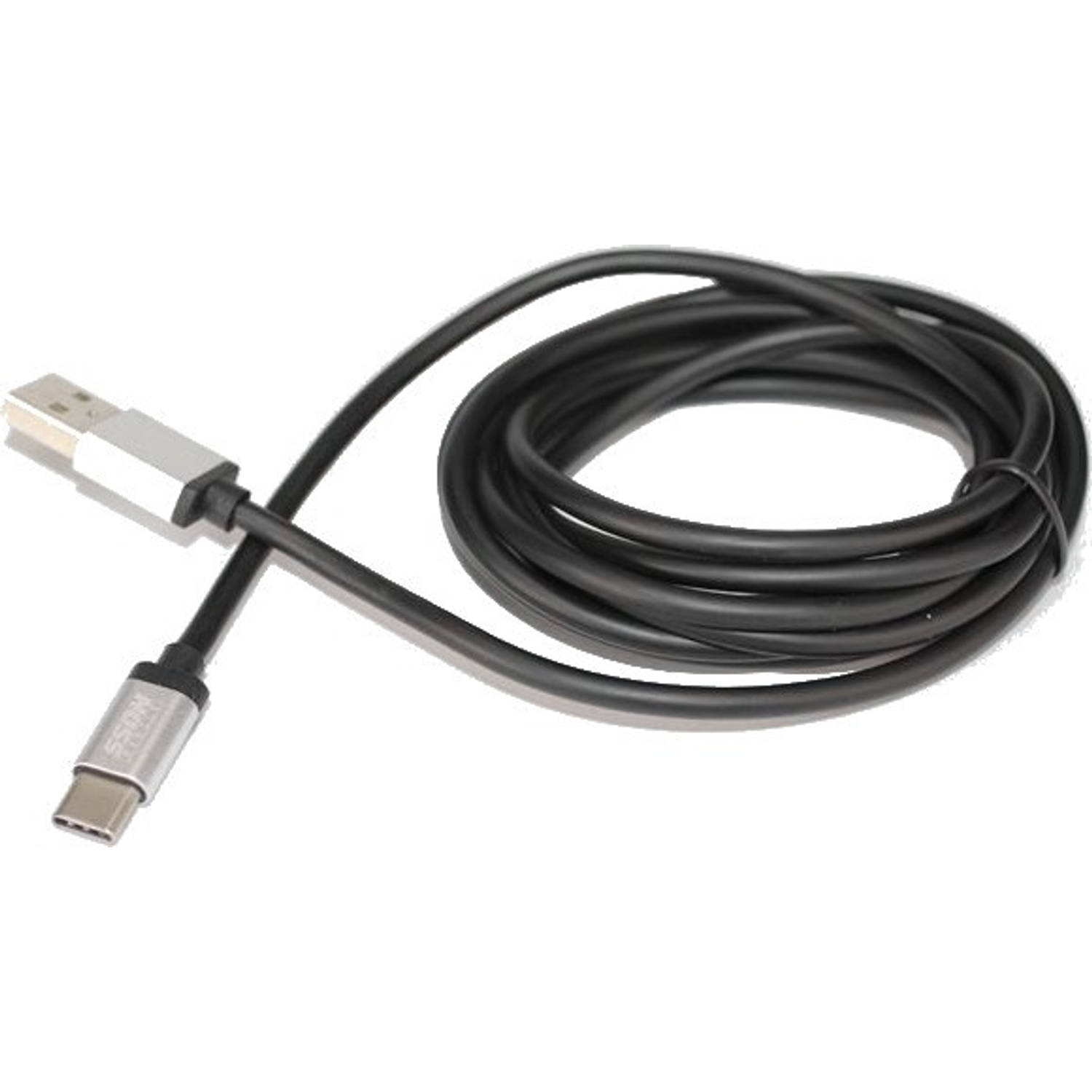 SSDN oplaadkabel USB-C 200 cm zwart