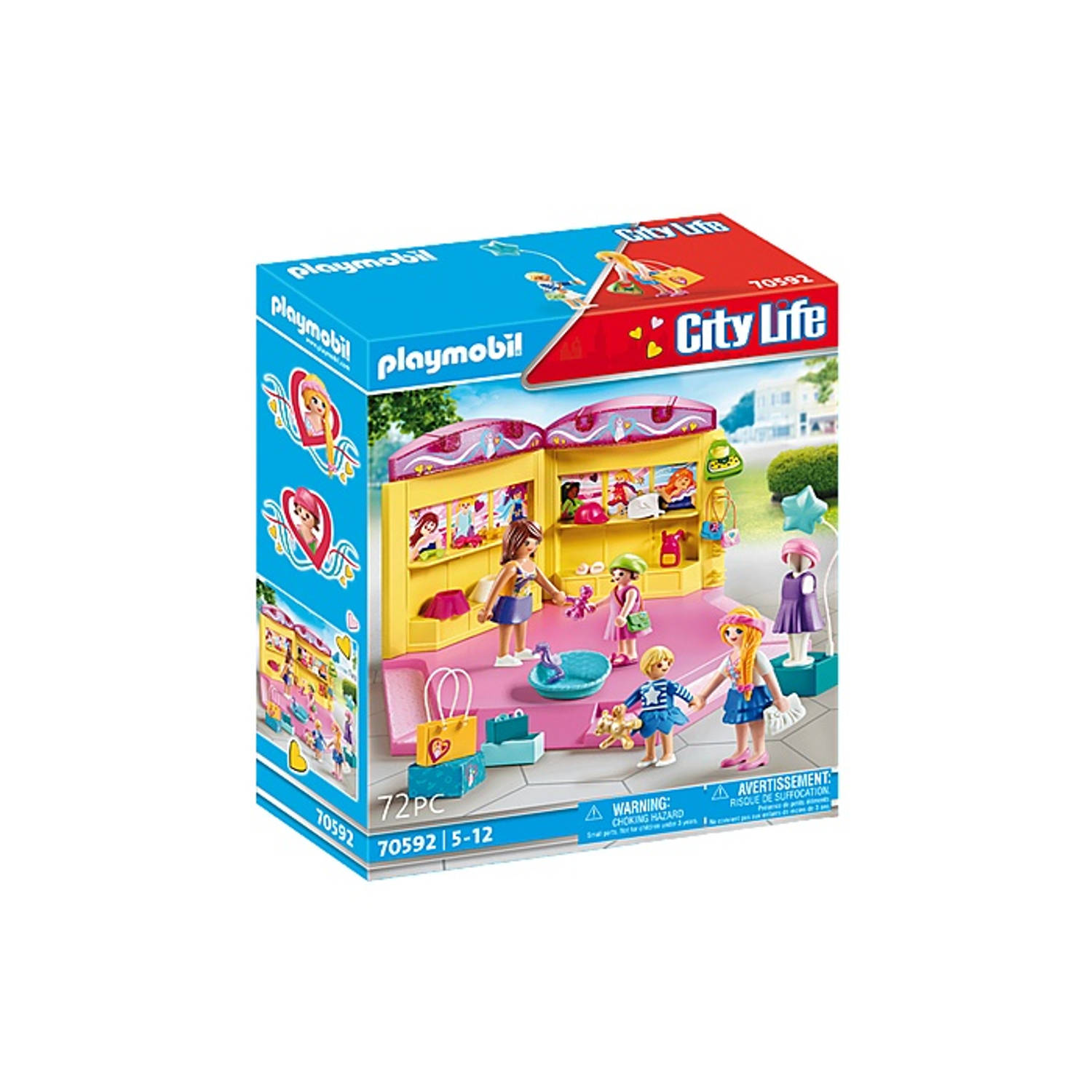 PLAYMOBIL City Life Modewinkel kinderen (70592)