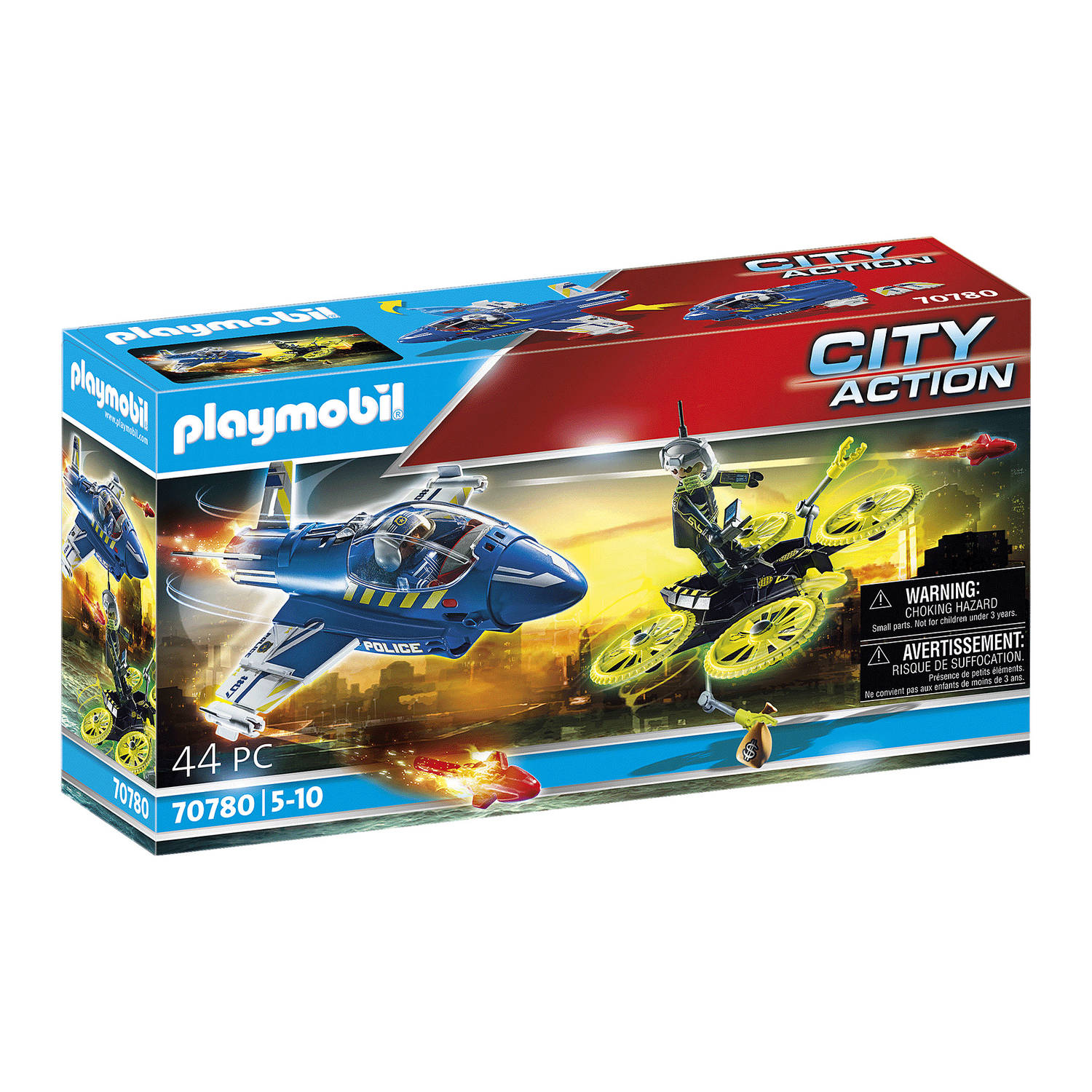 Playmobil® 70780 politiejet drone-achtervolging
