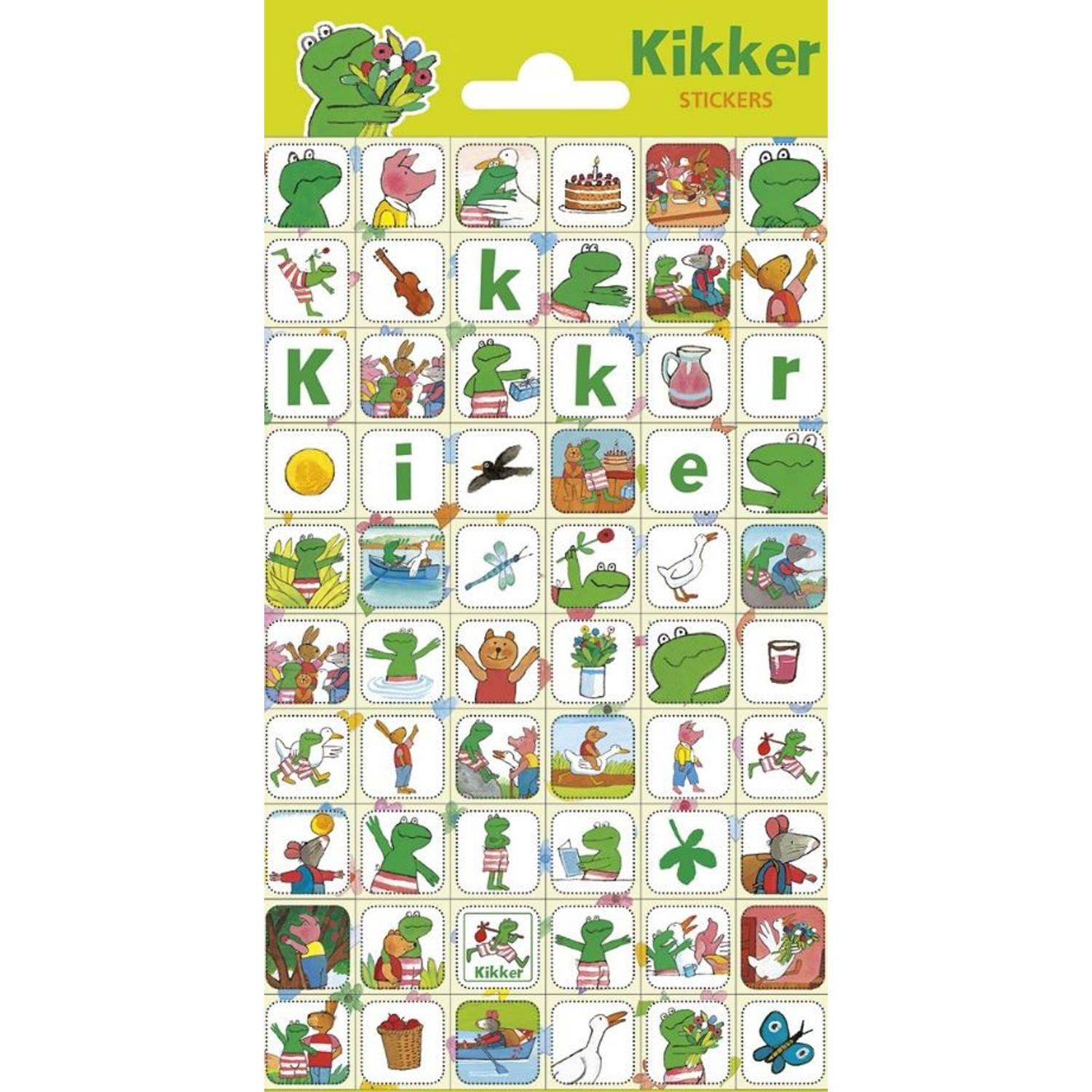 Funny Products Stickervel Kikker & Vriendjes Mini 60 Stuks