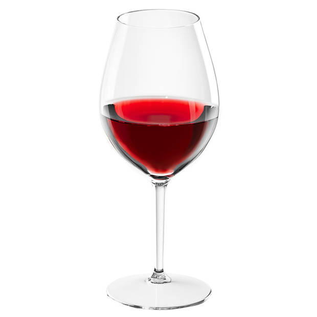 1x Witte of rode wijn glazen 51 cl/510 ml van onbreekbaar transparant kunststof - Wijnglazen
