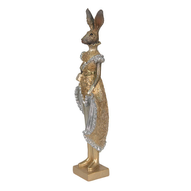Clayre & Eef Goude Decoratie konijn 11*8*33 cm 6PR3598