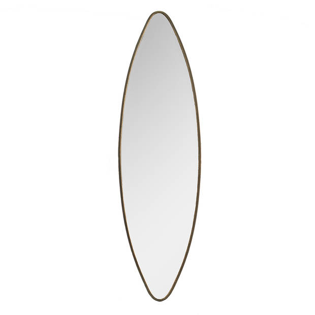 Clayre & Eef Spiegel 34x121 cm Koperkleurig Metaal Passpiegel Grote Spiegel Koperkleurig Passpiegel Grote Blokker