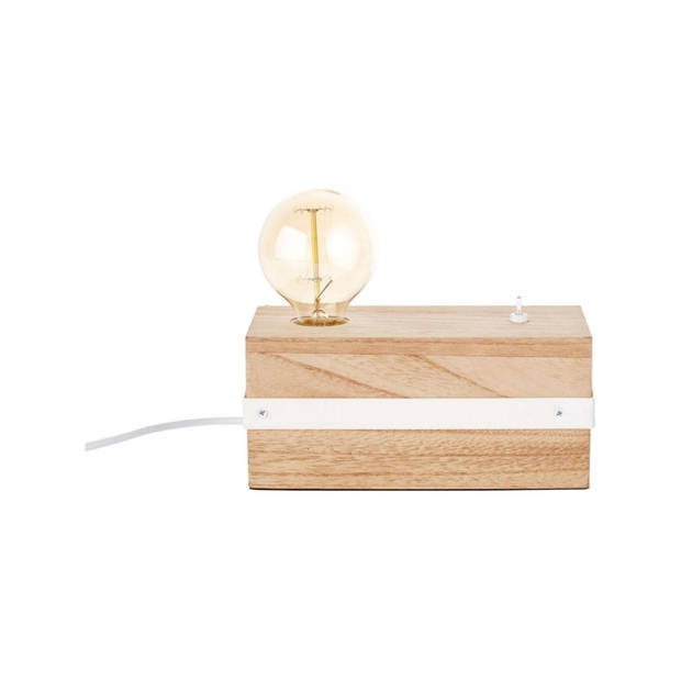 Brilliant tafellamp Whitewood 1-lichts hout