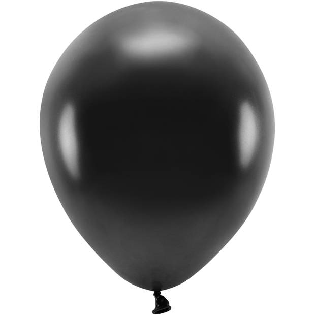 100x Zwarte ballonnen 26 cm eco/biologisch afbreekbaar - Ballonnen