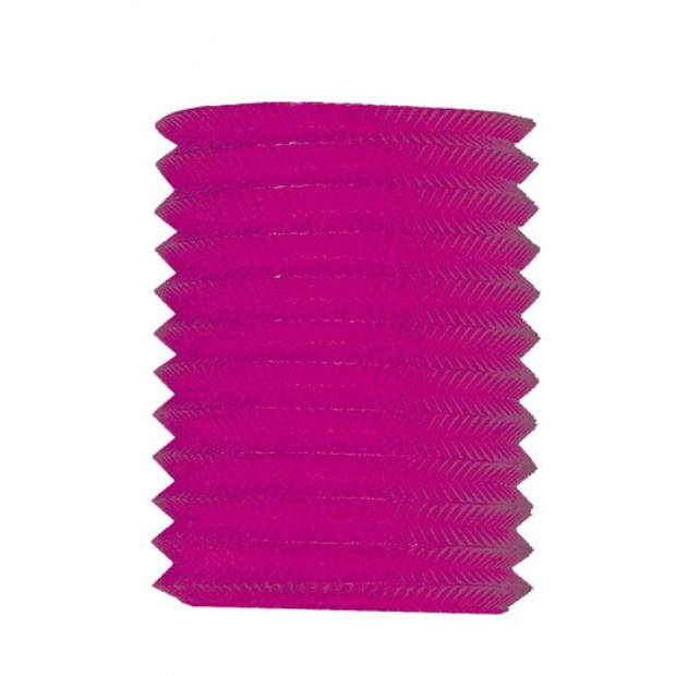 8x Treklampion roze 20 cm hoog - Feestlampionnen