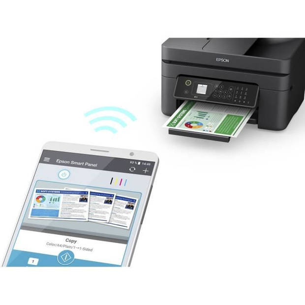 Monofunctionele printer - EPSON - Workforce WF-2845DWF - Inkjet - A4 - Kleur - Wi-Fi - C11CG30408