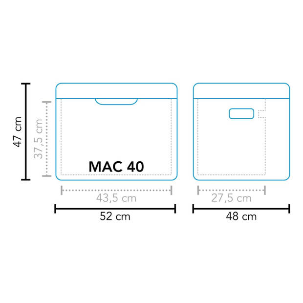 Mestic koelbox - MAC-40 AC/DC