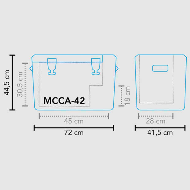Mestic koelbox - compressor MCCA-42 AC/DC