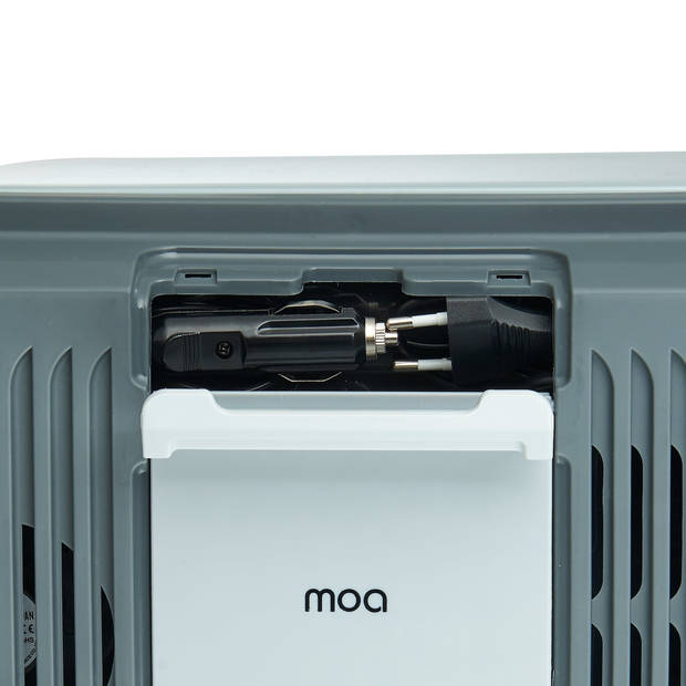 MOA - ECW22 - Thermo-elektrische Koelbox - Met Verwarmingsfunctie - 12V en 230V - 22 Liter - Grijs