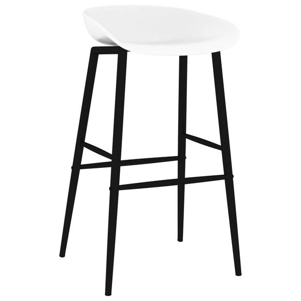 vidaXL Barstoelen 4 st wit