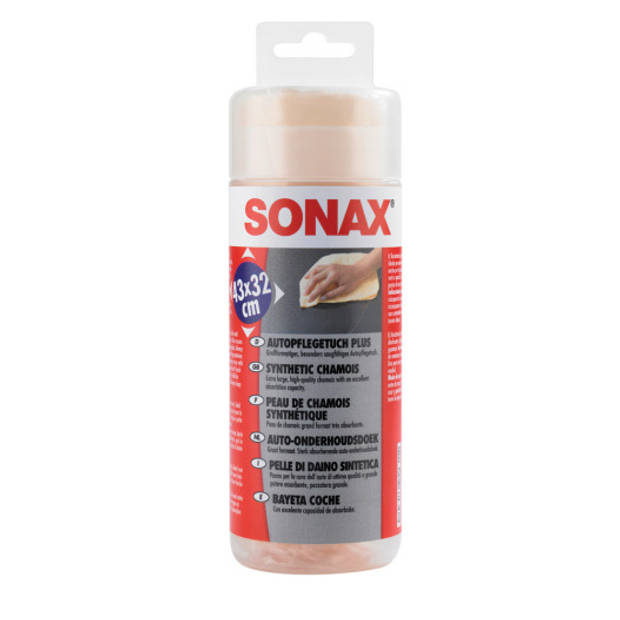 Sonax onderhoudsdoek auto 6,4 x 20,6 cm synthetisch beige