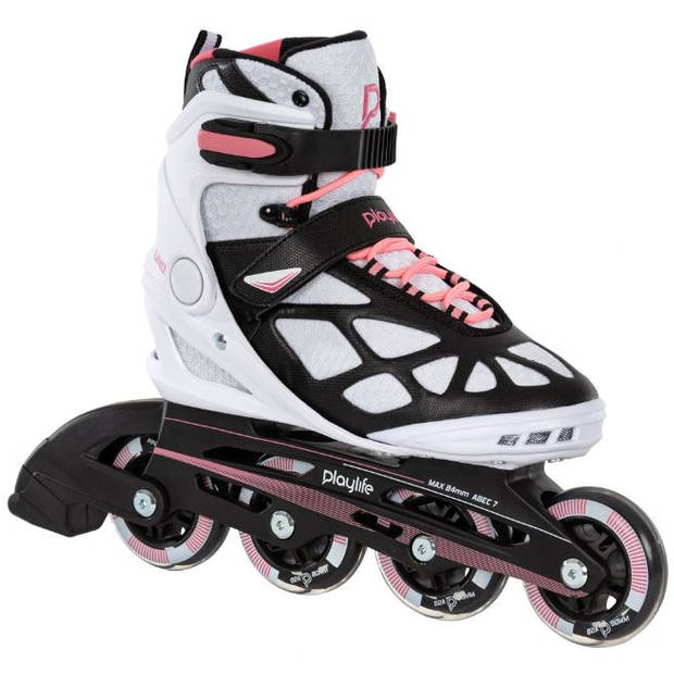 Playlife inline skates Uno Pink 80 softboot 82A roze maat 37