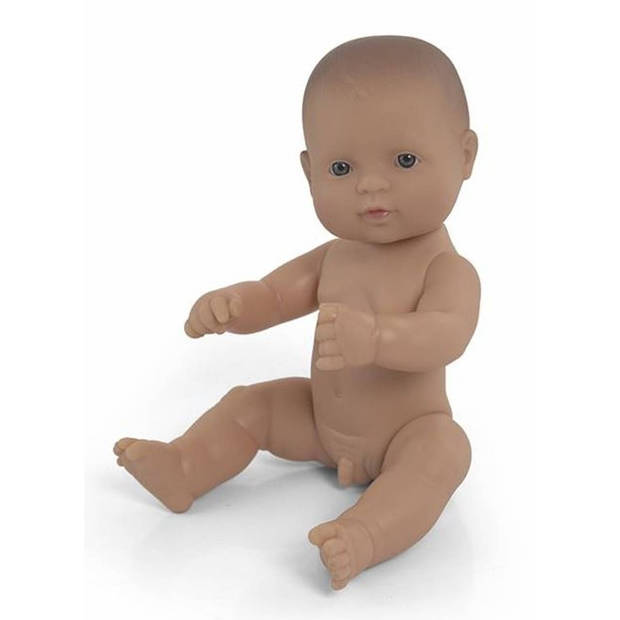 Miniland babypop Europees jongen 32 cm blank