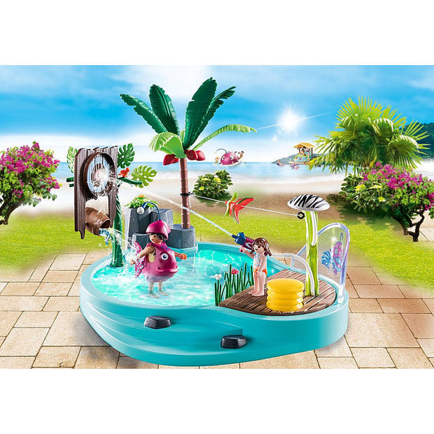 Playmobil Leuk zwembad met watersplash 70610