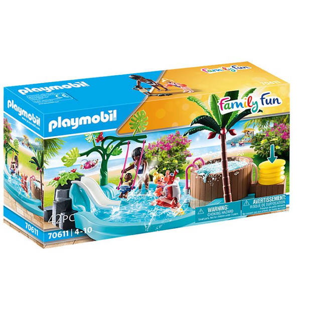 PLAYMOBIL Family Fun - Kinderzwembad met whirlpool (70611)