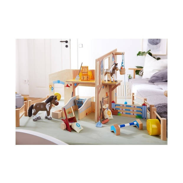 Haba speelset Manege Little Friends junior hout 25-delig