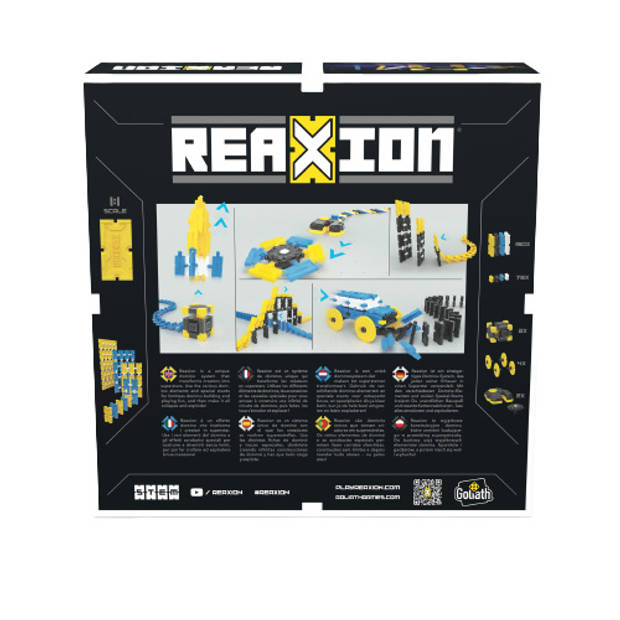 Reaxion Xplode - Dominospel - Bouw Speelgoed met Domino Stenen - Speelgoed 7 Jaar - Constructiespeelgoed