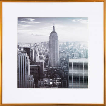 Henzo Fotolijst - Manhattan - Fotomaat 40x40 cm - Brons