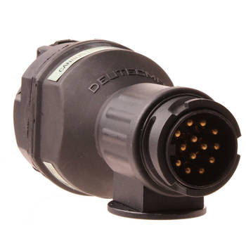 Carpoint led-verlichtingsadapter 12 Volt 13-13-polig 17 cm zwart