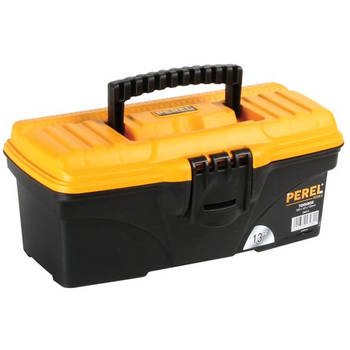 Perel gereedschapskoffer 32 x 16,5 x 13,6 cm zwart/oranje