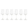 12x Stuks witte wijn glazen 320 ml van glas - Wijnglazen