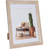 Kunststof fotolijst hout look geschikt voor een foto van 15 x 20 cm - Fotolijsten