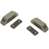 6x stuks magneetsnapper / magneetsnappers wit met metalen sluitplaat 6 x 3,8 x 1,6 cm - Magneet snappers