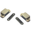 6x stuks magneetsnapper / magneetsnappers wit met metalen sluitplaat 6 x 5,4 x 2,6 cm - Magneet snappers