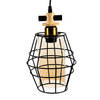 HAES DECO - Hanglamp - Industrial - Moderne Industriele Lamp, 18x18x31 cm - Hanglamp Eettafel, Hanglamp Eetkamer