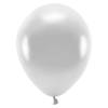 100x Milieuvriendelijke ballonnen zilver 26 cm voor lucht of helium - Ballonnen